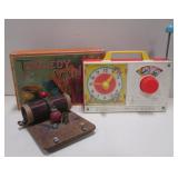 3 Various Vintage Science Tool, Game & Clock