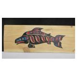 21st. C. 7"x18" Wooden Inuit Wale Form Tribal Art