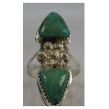 Southwest / S.S. Natural Utah Turquoise Ring