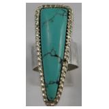 S.W. / S.S. Utah Spider Web Turquoise Ring