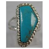 Southwest / S.S. Natural Utah Turquoise Ring