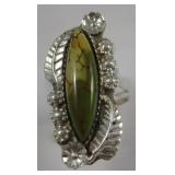 S.W. / S.S. Natural BiColor Landers Turquoise Ring