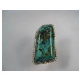 S.S. H-Quality Landers Spider Web Turquoise Ring