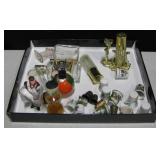 Various VNTG Perfume Bottles & Porcelain Thimbles