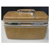 Vintage Brown Samsonite Cosmetic Travel Case