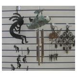 4 Various South West Style Metal Wind Chimes