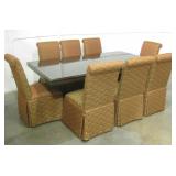 9pc Wooden Dining Table Set + 2 Leaves