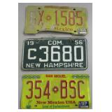 2 Each NM & NH Vehicle License Plates