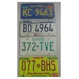 CA / IL / OH / NM Vehicle License Plates