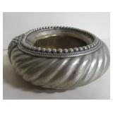 Brass & Silver Plated Bead & Rope Form Ashtray