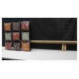 6 Cube Metal Wall Art & Wooden Shelf