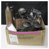 Box of Various Home Decorative Table Items