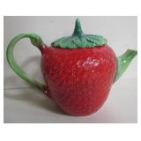 Italian Strawberry Form Ceramic Tea / Coffee Pot