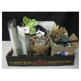 Various Glass & Metal Table Top Items & Frames