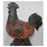 VNTG Style Craquelure Glass Chicken Form Lamp