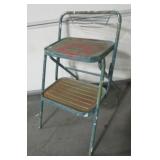 Vintage Metal Kitchen Collapsible Step Stool