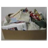 Box of Various Kitchen Cloths, Rags & Runners
