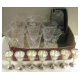 Glass & Silver Plated Glass Set & More