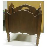 Vintage Dual Side Mahogany Magazine Rack