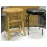 Wooden & Metal (w/Padding) Children Bar Stools