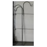 69"H Lawn Hooks for Bird Feeders or Hanging Plants