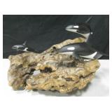 John Perry Resin Orca / Killer Whale on Drift Wood