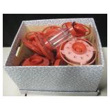 Lot of Various Red & Plastic Humming Bird Feeders