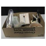 Various Glass, Mineral & Wood Deco Art Items