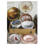 Various Vintage Porcelain Art Deco Plates & More