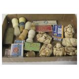 Vintage Shaving Supplies/Asian Figures
