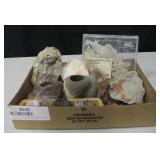 Various Raw Minerals, Calcite, Amethyst, Mica, Etc