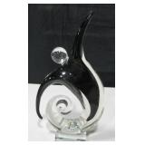 Modern Abstract Glass Figurine Sculpture