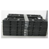 6 Black Collapsible Crates, 23.5" x 15.5" x 5.5"