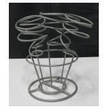 Modern 5 Spring Form Metal Wine Holder Stand 12"H