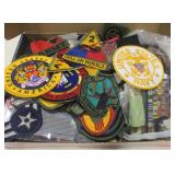 Box of Various Military Badges / Patches, Few NIB