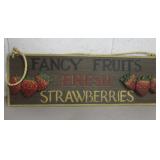 HomeGoods Co. VNTG Style Strawberry Wood Panel