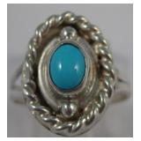 Sterling Silver & Turquoise Southwest Ring