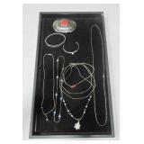 10 Various S.W. Bracelets, Necklace & Belt Buckle