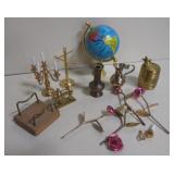 Various Miniature Table Items, Chair, Phone, Etc.