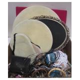 Ladies Costume Jewelry & Fabric Display Bases