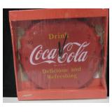 NIB Coca Cola Co. Bottle Cap Form Battery Clock