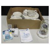 Thomas Kinkade Clock, Stoneware Dishes & More