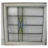 20" X 20.75" Stained Glass Window