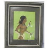 18.25" X 22.25" Framed Ben Yazzie Art