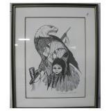 17.25" X 21.25" Framed Norman Knott Art