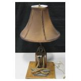 Nautical Rope & Pulley Form Table Lamp