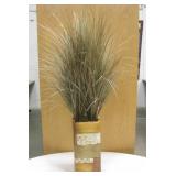 Square Modern Ceramic Decorative Vase & Faux Plant