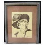 1982 Signed M. Holguin A Fair Lady Framed Print