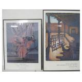 2 Framed Posters-Largest is 18" X 28"