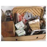 Various Home Deco Candles, Baskets, Bottles & More